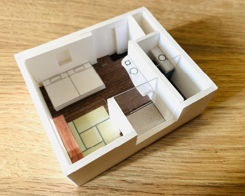 写真：畳のある部屋の模型